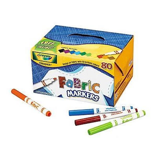 Crayola Fabric Markers 80 pack