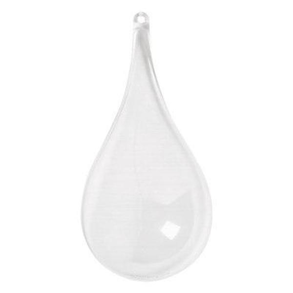 Clear Water Drop Ornaments - 24 pack