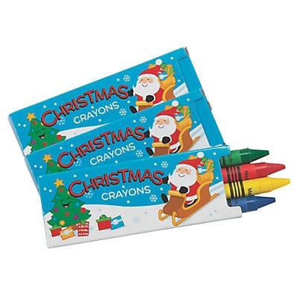 4-Colour Christmas Crayons