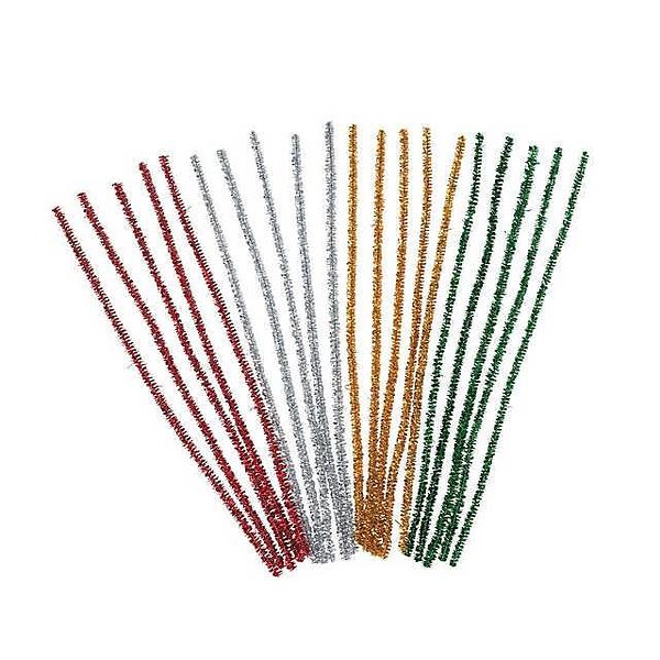 Glitter Pipe Cleaner Colours pack -50 pack