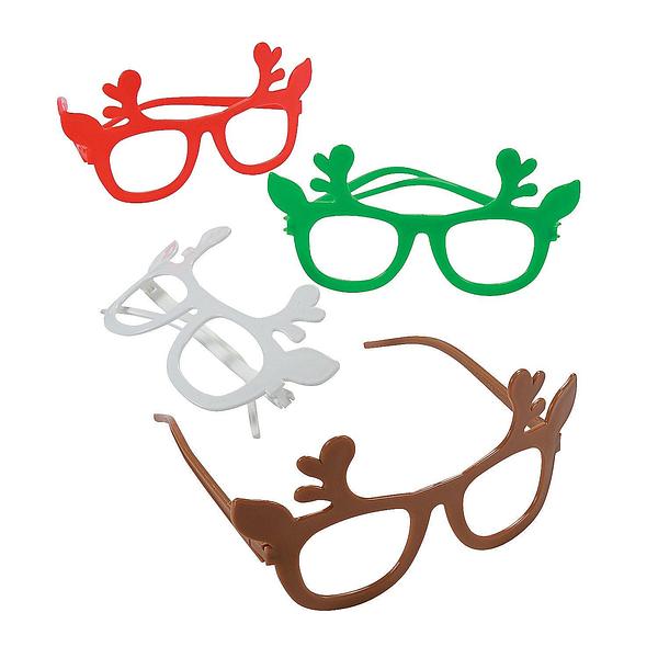 Kids’ Reindeer Novelty Glasses - 100 pack